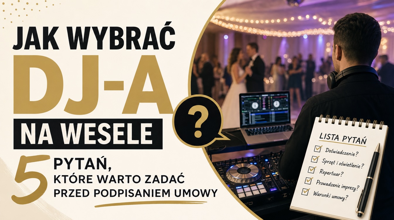 DJ na weselu przy konsolecie podczas zabawy — Eventobe